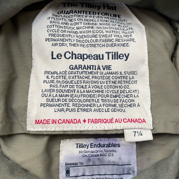 The Wanderer Tilley Green Hat Size 7 1/4 - Picture 6 of 11